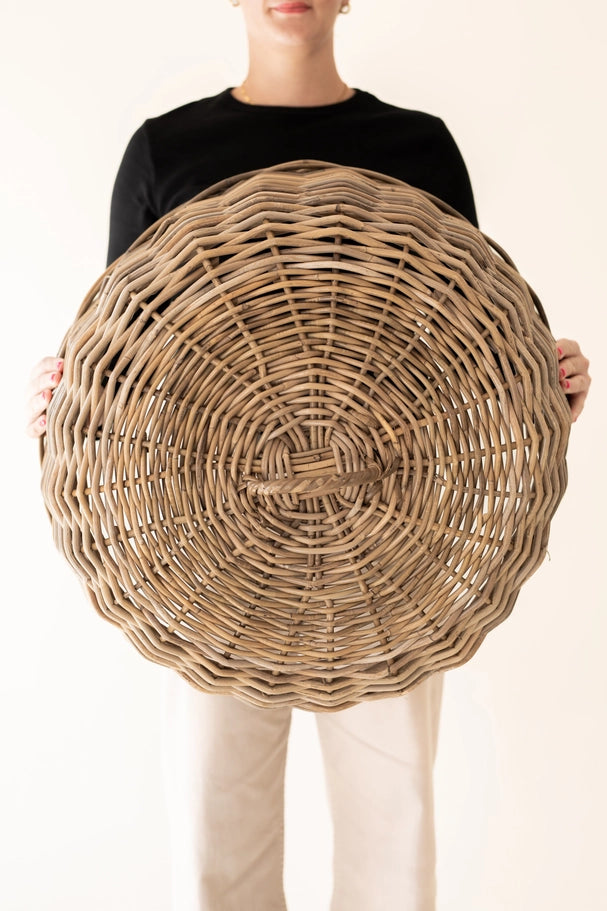 Rattan Cloche Dome Food Cover