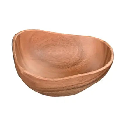 Acaciaware Rustic Bowl, 8"L X 6"W X 4"H