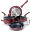 6 Piece Nonstick Cookware Set, Pots and Pans Set Non Stick with Glass Lid, Induction Cookware, Stay-Cool Handles, Ptfe/Pfoa